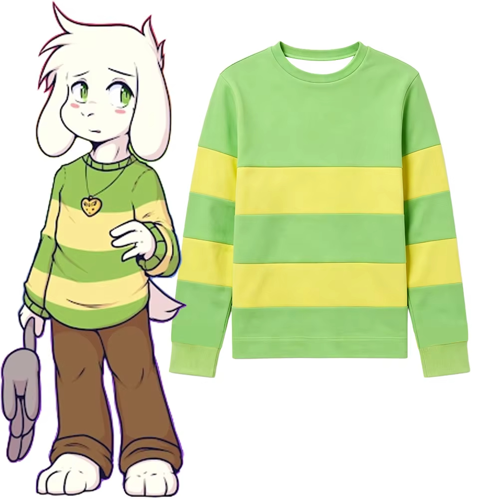 Yellow Winter Clothing - Deltarune Undertale Kris Cosplay Long Sleeve