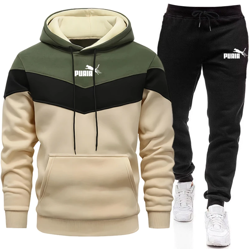 Winter Clothing Outdoor - Men's Set/Hoodie/Pants 2026 Autumn Winter Daily