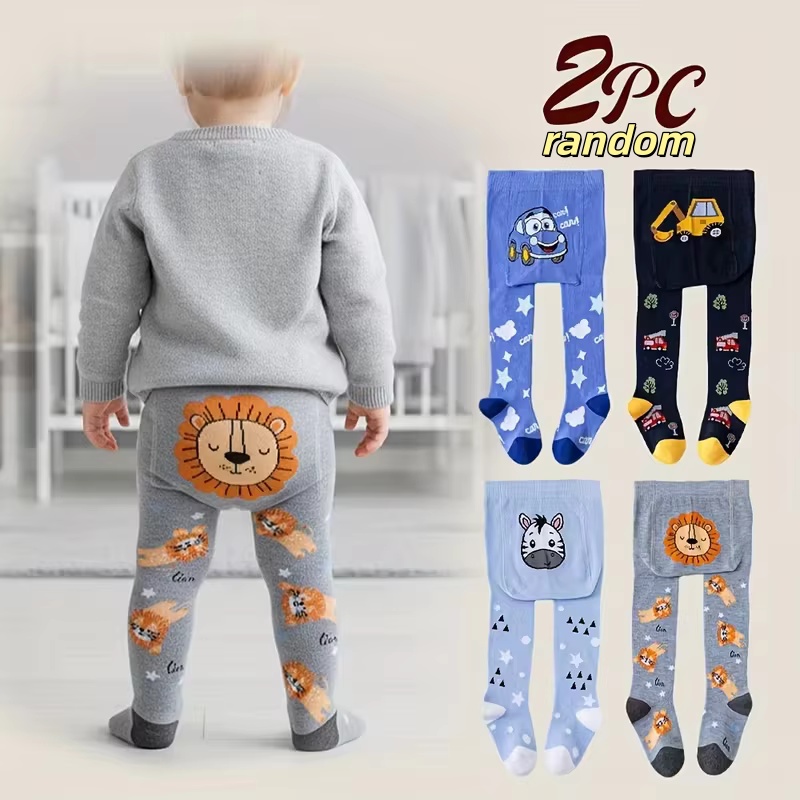 Winter Clothing For Toddlers - 2-piece soft and elastic cartoon animals