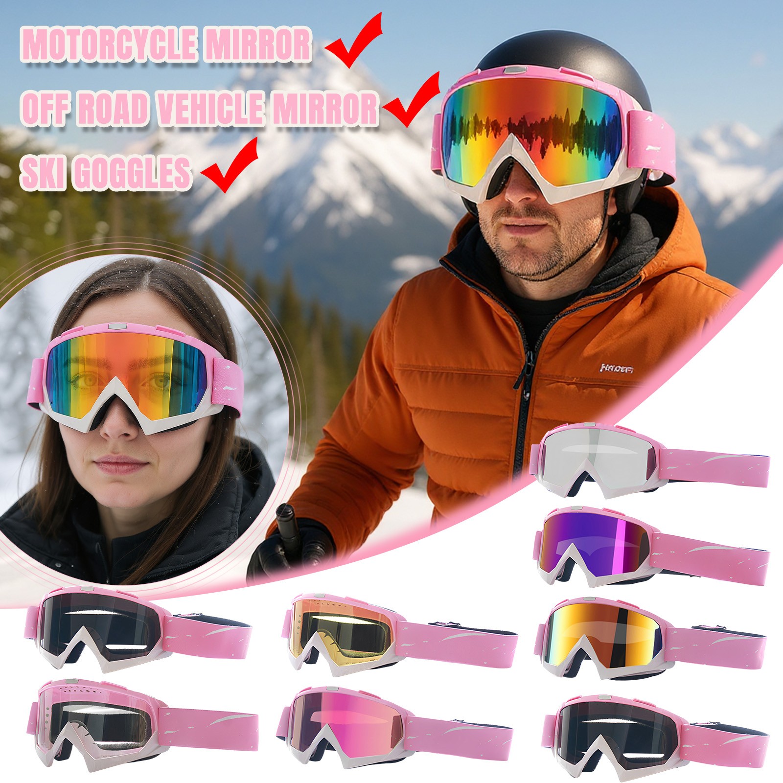 Snow Goggle Uv - Windproof Snow Proof Uv Proof Fog