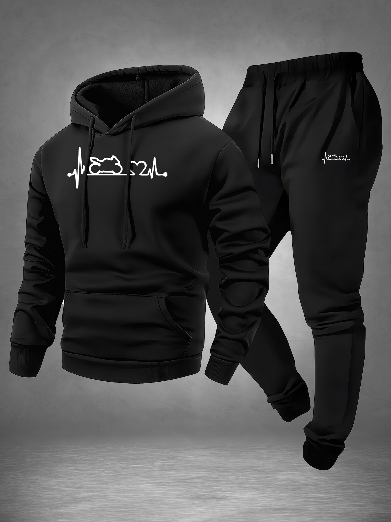 Men 2‑Piece Motorcycle Heartbe - огляд і ціна Winter Clothing Outdoor