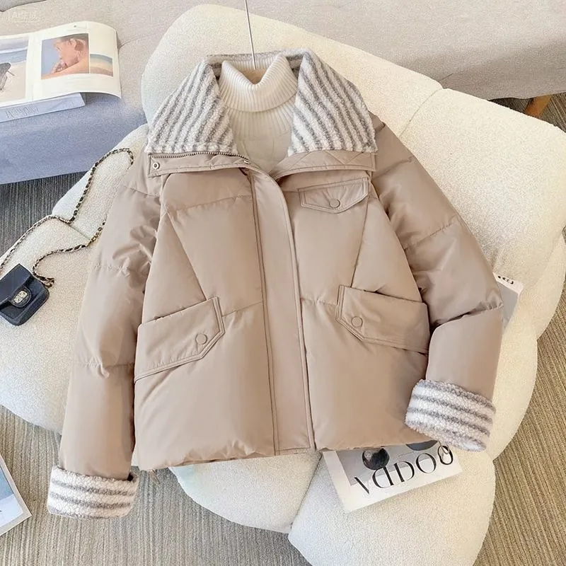Down Cotton Jacket Women's Sho - огляд і ціна Yellow Winter Clothing