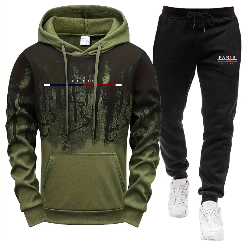 Men's Set/Hoodie/Pants Autumn  - огляд і ціна Winter Clothing Outdoor