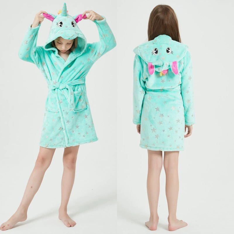 Animal Bathrobes for Girls Chi - огляд і ціна Winter Clothing Baby Girl