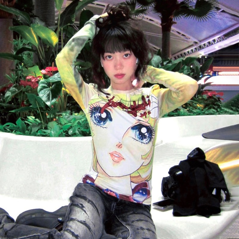 Karrram Japanese Y2k Anime Pri - огляд і ціна Yellow Winter Clothing